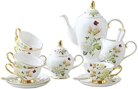 Generic Rose Bone Kina Tea set za čaj Engleski porculan čaj za čaj od keramičkog krema za krem ​​sa šećerom