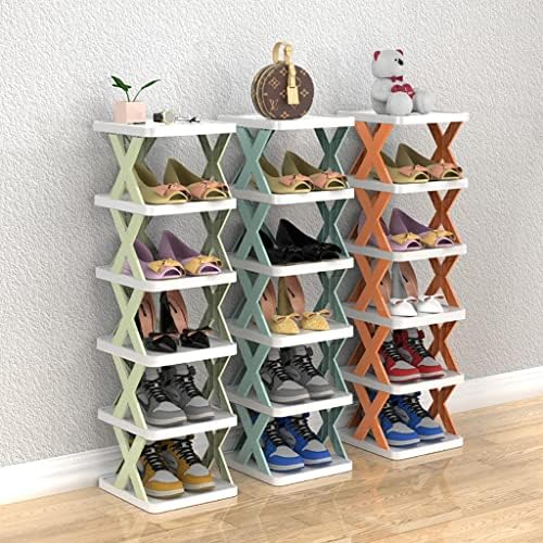 Tyewmiy Slobodno stojeći stalak za cipele Zeleni nosač cipela velikog kapaciteta, jednostavan višeslojni ormar za cipele, skladištenje artefakta, stalak za spremanje prostora