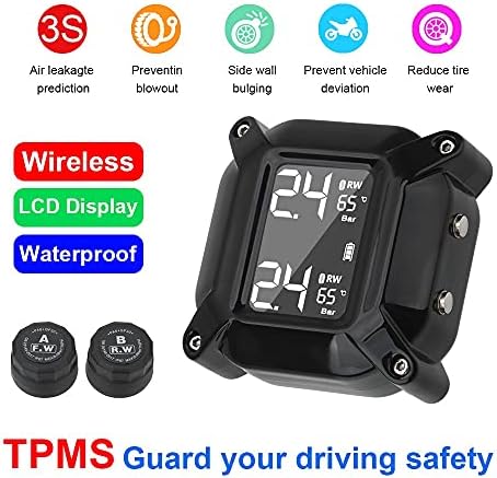 WDBby tlak guma Tire Monitoring Temperatura temperatura Alarm Magnetic USB Brzi naboj LCD displej motocikl TPMS
