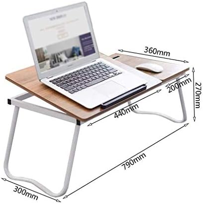 WSSBK Računalni sto, prijenosni stol za laptop, regal za čitanje, stol, laptop stol, sklopiva, boja