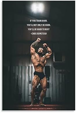 Aomaca Bodybuilder Poster Chris Bumstead Poster CBUM bodybuilding motivacija citat Poster platno slikarstvo