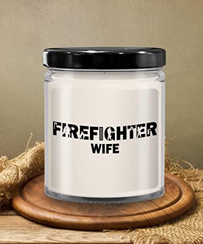 Firefighter Wife Candle Novelty Gift Home Decor Fire Fighter zahvalnost Hvala pokloni vatrogasac