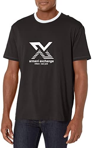 A / X Armani EXCHANGE Muška Striped Ax Logo Comfort Fit T-Shirt