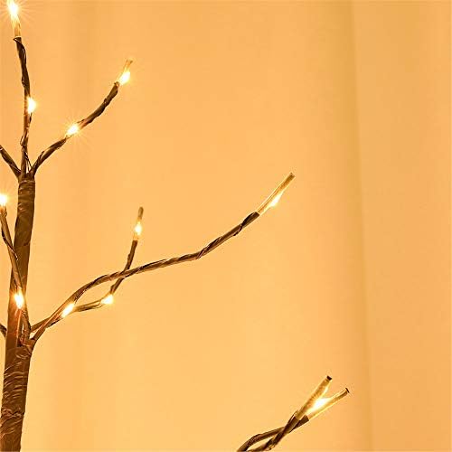 LeruckDite LED svjetlo 5ft 518L toplo bijela umjetna ukrasa za umjetno stablo za spavaću sobu na otvorenom