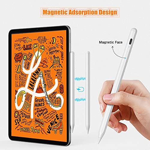 Stylus olovka za iPad, nadogradnja iPad olovka sa odbacivanjem palmi i magnetskom dizajnu kompatibilan sa iPad Pro 11 / 12,9 inča / iPad 7. Gen / iPad 6th Gen / iPad Air 3rd s futrolom PU kožna futrola