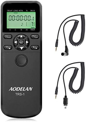 AODalan TRS-1 TIMER za otpuštanje kamere Daljinski upravljač za Nikon Z6, Z7, COOLPIX P1000, D850, D310, D700, D310, D4, D5, D3100, D5000, D610, D750, D3200, D3300 Vratite MC-DC2 , MC-36, MC-30A