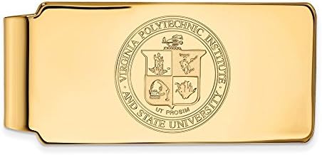 LogoArt 14k žuto zlato Virginia Tech kopča za novac Crest 4y066vte