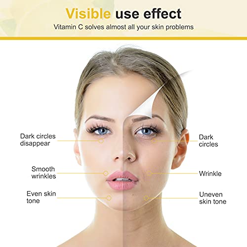 Vitamin C krema za lice, dnevna krema protiv starenja za lice, smanjuje izgled bora, Fine linije & tamni