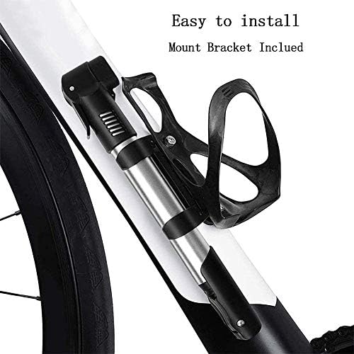 Mini biciklistička pumpa, pumpa visokog pritiska s prestama i schrader ventilom, pribor za svjetlo
