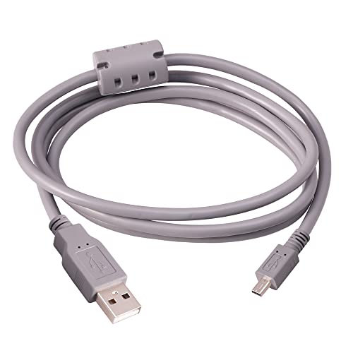 Hualeu USB 2.0 A do 8-pinski Mini B kabelski kabelski kabel 3,3ft za Nikon S200 P100 S01 Sony DSC-W180 W190 S2100 W310 W320 W330