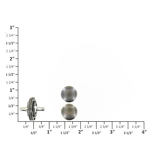 Tanki magnetski zvuk, promjer 18 mm W / Rivetirana leđa, antički mesing