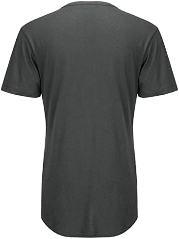 Muškarci SIDE proreže lučni majica HEM HEM Summer Crewneck Asimetrični kratki rukav Hip Hop Streetwear Longle