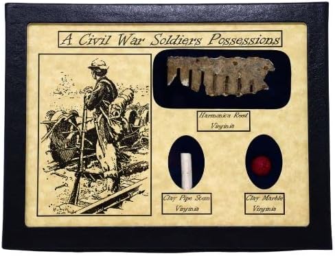 Južna zvijezda prikazuje autentične američke vojnike građanskog rata posjed memorabilia Relic Enpreshow Case sa COA-om