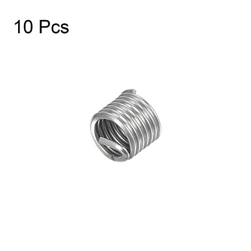 Harfington 10pcs umetci žice M8 x 1,25 1,5d 12mm 304 Sligalna namotana žičana navoja od nehrđajućeg čelika