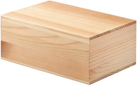 Steeplab borovska kutija za drvo sa kotrljanjem pladanjom - ručno izrađena mala kutija za odlaganje od