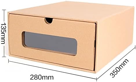 AOOUT kutija za pohranu kutija za obuću i sortiranje crteže kraft papirna kutija može se slagati