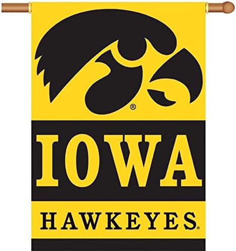 BSI PRODUCTS, INC. - Iowa Hawkeyes 2-Sided 28 x 40 Banner sa motkom rukav-UI Nogomet, Košarka & Bejzbol ponos