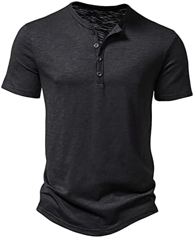 Muški ljetni polo T majica casual kratkih rukava Tee vrhovi patentni vrat opušteni fit golf polos tunički vrhovi