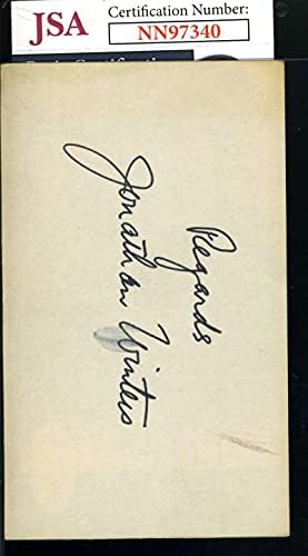Jonathan Winters JSA Coa potpisao autogram kartice sa indeksom 3x5