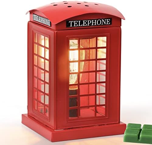 YSONG ELECTRICK vosak topliji, vintage londonska telefonska kabina - metalni vosak, vosak svijeće za mirisni