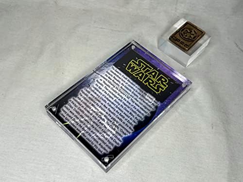 Star Wars Galactic Zlatni Kreditni Čip Komad, Plaketa Za Prikaz, Stalak Za Predmete, Prava Replika