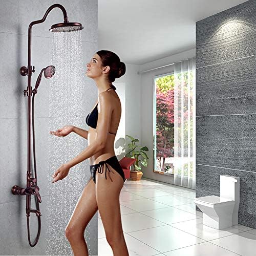Slavine 8 inča izloženi tuš sistem za kupatilo sa toplom i hladnom vodom sa jednom ručkom za tuširanje kombinovani
