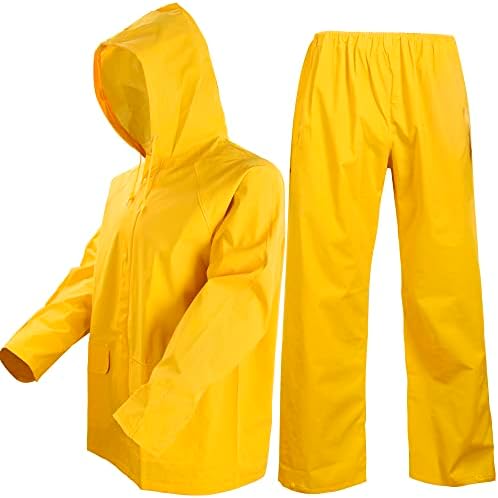 Rain odijela za muškarce rade Raingear Hoodie jakna s hlačama 2 kom. Izdržljivi vodootporni