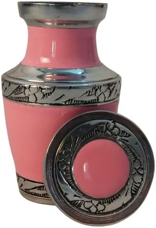Reverie Spomenici Prekrasna ružičasta Mala mini čuva urne za kremiranje za ljudski pepeo - sa baršunastim