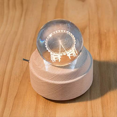 Lkyboa Music Box - Music Box Real Specimen Ferris Wheel Ball s glazbenim kutijama Božić / Rođendan