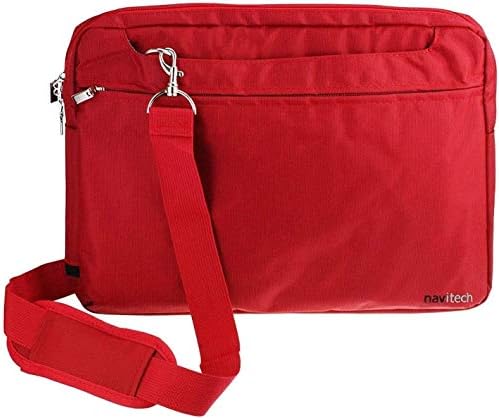 Navitech crvena glatka putna torba otporna na vodu - kompatibilna s TECLAST 2K 11-inčnim tabletom osjetljivim na dodir
