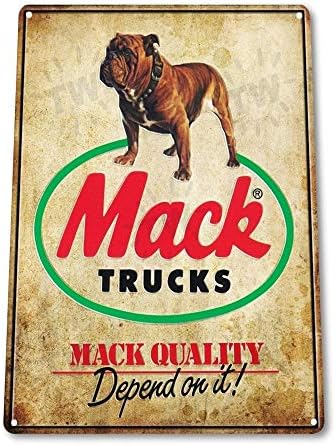 Mack Trucks Auto Garage Stari Retro Limeni znak metalni znak limeni znak 7, 8X11, 8 inča