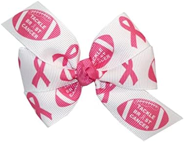 WD2U Baby Girls Infant Tackle rak dojke ružičasti Oktobar fudbalski luk traka za glavu