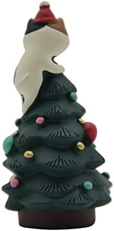 Mini božićno stablo penjanje mačka božićna dekoracija kreativno božićno stablo stolna smola ukras na poklon