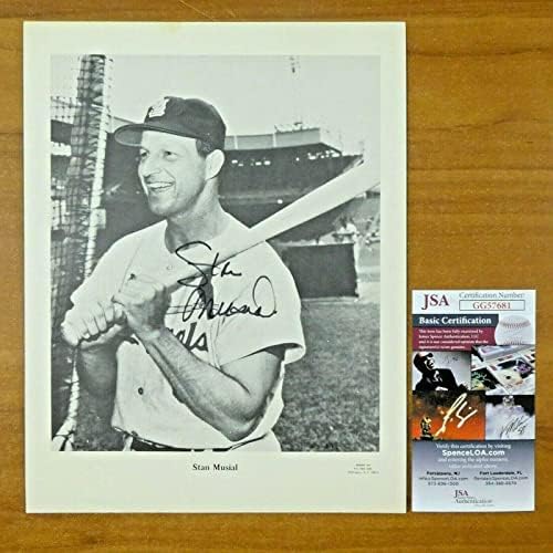 Stan Musial Beseball Hof potpisao je 8.5x11 časopis fotografija sa JSA COA - autogramenim MLB fotografijama