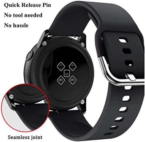 VecZom 20mm Watch Band Kompatibilan je sa Samsung Galaxy Watch Active 2 40mm 44mm, Galaxy Watch