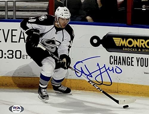 Alex Tanguay potpisao 8x10 fotografija NHL Avalanche PSA AK11687 - AUTOGREMENT NHL Photos