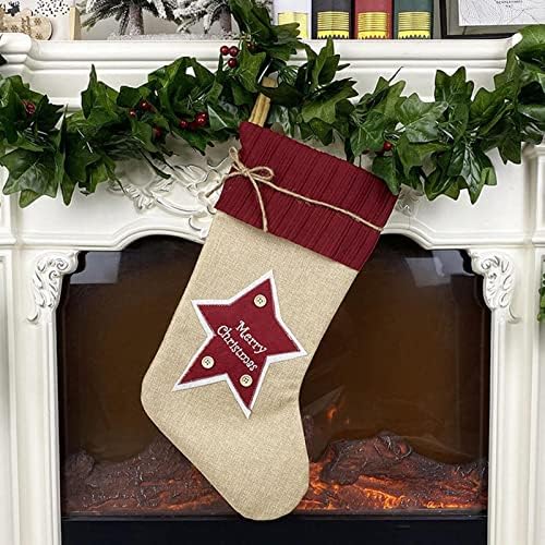 Xios božićni ukras Poklon čarape Personalizirani kamin Čarape Plišani božićni ukrasi i zabava za djecu Kućni
