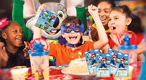 Bradykin Mario Rođendanska potrepština za rođendanske pozivnice za djecu, Mario Party isporučuje kartice za rođendanske