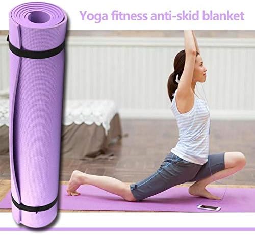 Yihang Yoga Mat - ekološki Neklizajući fitnes,prostirke za jogu za žene muškarce sa naramenicama u pokretu za sve vrste joge, vježbi na podu i pilatesa, lagane i izuzetno velike veličine bez mirisa