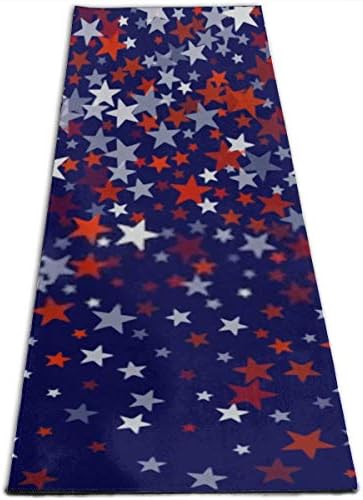 Elegantna štampana prostirka za jogu, Patriotic American Stars Confetti američki predsjednici