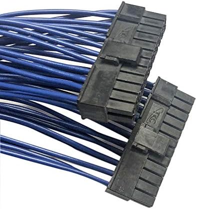 Zahara Zamjena za ATX 24pin 1 do 2 Port Power Extension Cable PSU mužjak do ženskog y razdjelnika