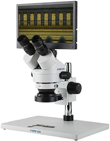 KOPPACE 3.5 X-180X Trinokularni Stereo elektronski mikroskop 11.6 inčni integrisani mikroskop kamera za