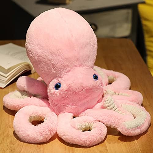 Xiyuan 12 Hobotnica plišana lutka, slatke velike očima hobotnice punjene životinje plišane figure igraii, mekani punjeni morski životinje plišani jastuk za dječji rođendan xmas poklon