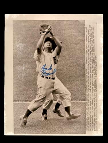 Charley Maxwell potpisao 1958 8x10 Detroit Tigers originalna žičana fotografija autogramirana