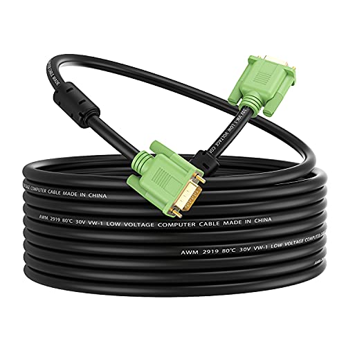 VGA kabel 25ft, XXONE VGA na VGA HD15 kabel monitora za PC laptop TV projektor-25Feet