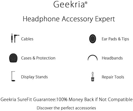 GEEKRIA najlon pletene slušalice y razdjelnik Adapter, kabl za razdvajanje slušalica za PC računar, Notebook