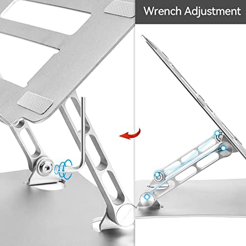 BOME Podesivi laptop stalak za prijenos, iPad za stol sa 360 ° okretnim bazom aluminijski tablet
