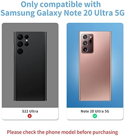 Senpinkboo 2 paketa Zadnja zadnja kamera zamjena stakla sočiva za Samsung Galaxy Note 20 Ultra 5G sa unaprijed