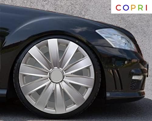 Coprit set poklopca od 4 kotača 15 inčni srebrni čvorište Snap-On Opel / Vauxhall