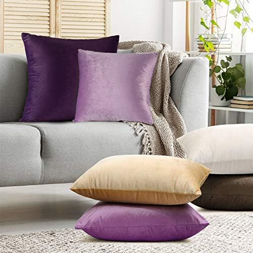Nestl baclo jastučni poklopci, ugodan baršun dekorativni jastuk za lavande 18x18 inča, meki pusni poklopci